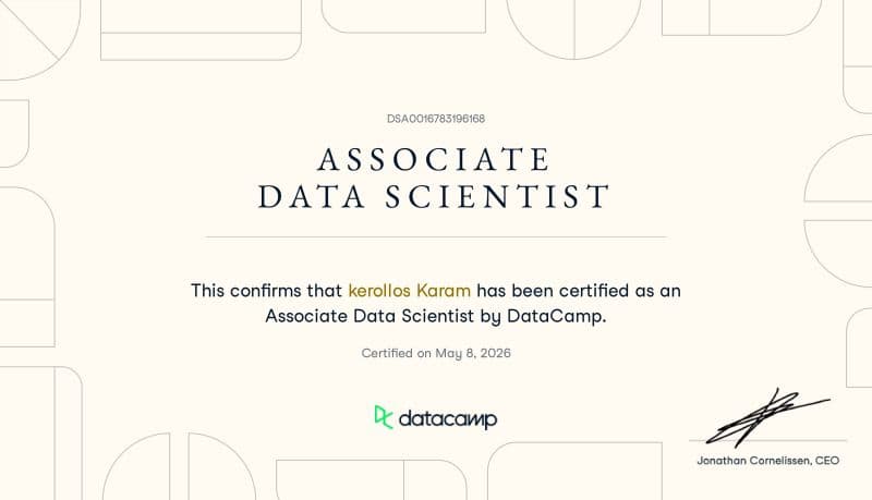 Associate Data Scientist Certification